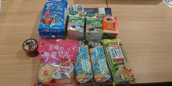10月13日のフードドライブでご寄付いただいた食品等です。