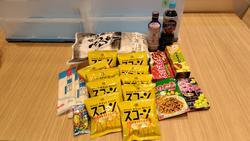 10月27日のフードドライブでご寄付いただいた食品等です。