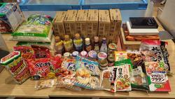 11月10日のフードドライブでご寄付いただいた食品等です。