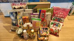 12月22日のフードドライブでご寄付いただいた食品等です。