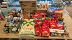 1月12日のフードドライブでご寄付いただいた食品等です。