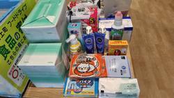 1月12日のフードドライブでご寄付いただいた食品等です。