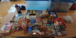 2月11日のフードドライブでご寄付いただいた食品等です。