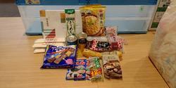 4月14日のフードドライブでご寄付いただいた食品等です。