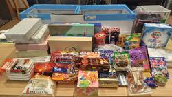 8月25日のフードドライブでご寄付いただいた食品等です。