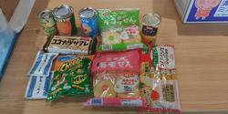 2月9日のフードドライブでご寄付いただいた食品等です。